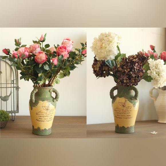 Vintage Other - Vintage-antique retro old  three ears flower Pitcher/Vase